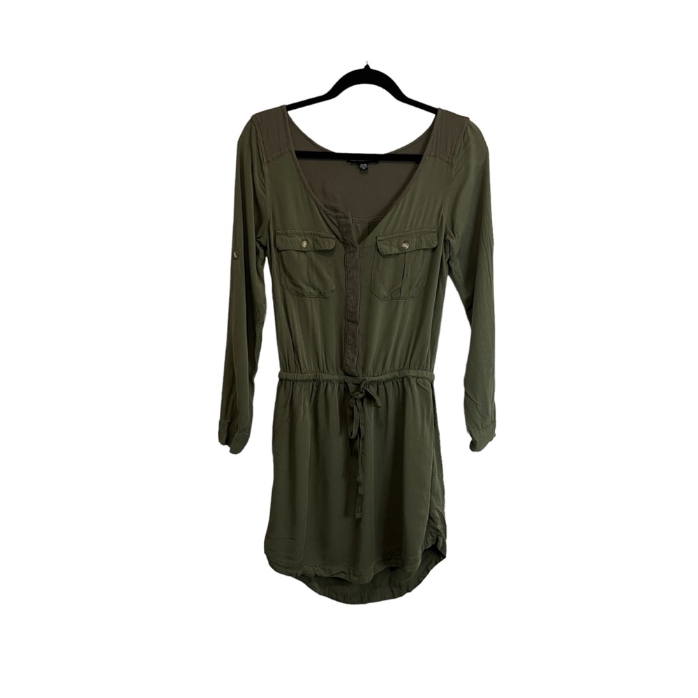 American Eagle Outfitters Army Green Military Utility Dress Womens Size XS